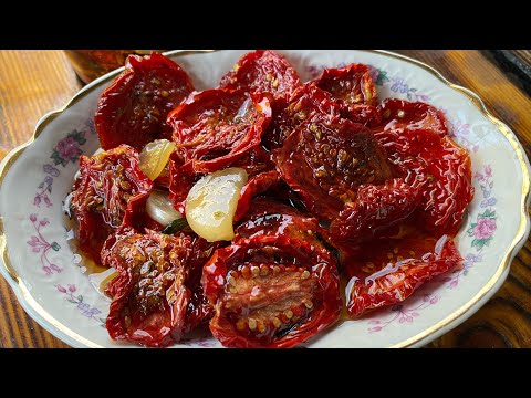 Видео: Լոլիկի չիրը ձիթայուղի մեջ             Вяленые помидоры