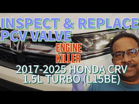 Видео: 2017-2025 HONDA CR-V 1.5L (L15BE) Замена клапана принудительной вентиляции картера (PCV)