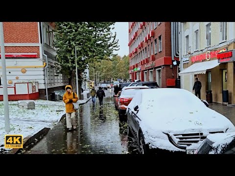 Видео: Первый снег в Москве - прогулка без слов