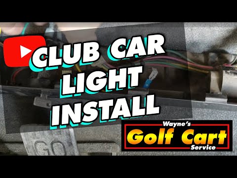 Видео: Установка комплекта освещения на прецедент клубного автомобиля