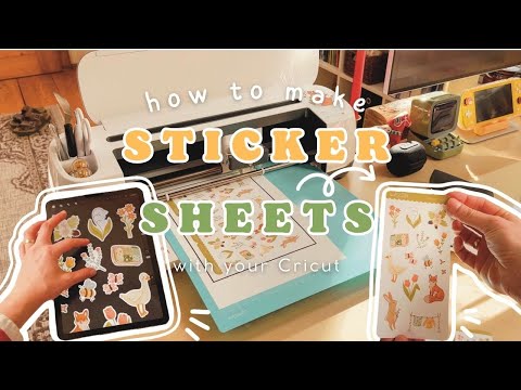 Видео: Как сделать листы с наклейками 🌟 с Cricut и Procreate | Урок по созданию наклеек Kiss Cut
