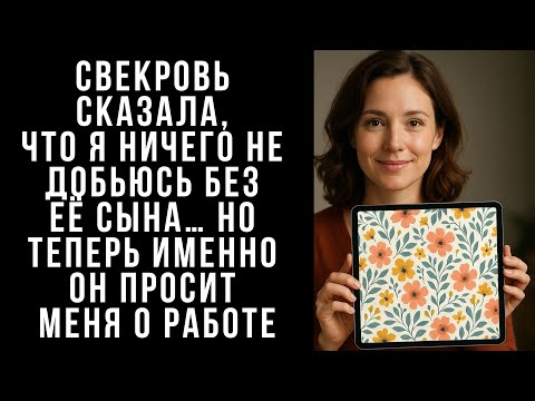 Видео: Свекровь сказала, что я ничего не добьюсь без её сына… Но теперь именно он просит меня о работе