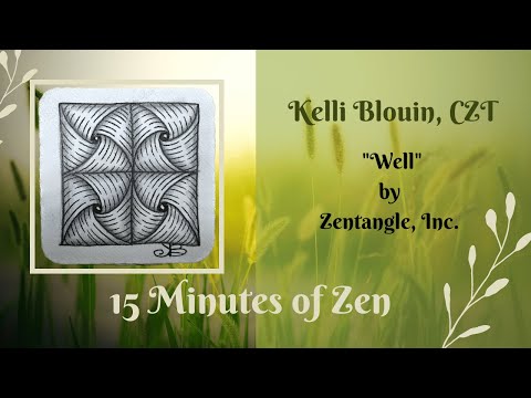 Видео: 15 минут дзен! Метод Zentangle©️ для начинающих! Ну что ж!