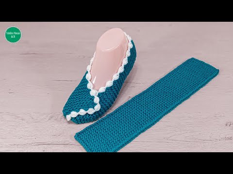 Видео: Очень легкое вязание тапочек