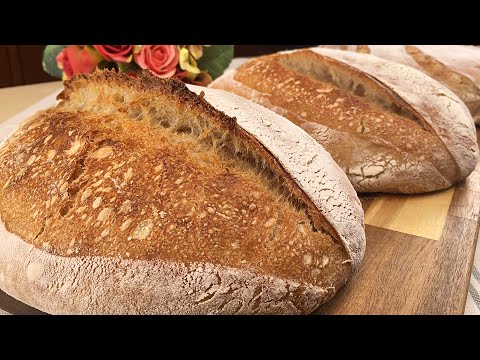Видео: Перестаньте покупать хлеб, пеките деревенский хлеб без дрожжей. деревенский хлеб.