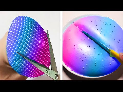 Видео: Самые удовлетворяющие видео слизи ASMR | Расслабляющая странно удовлетворяющая слизь 2020 | 580
