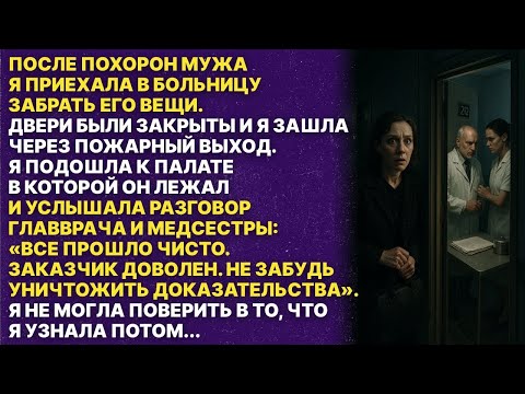 Видео: Приехала забирать вещи покойного мужа и случайно подслушала разговор главврача и медсестры
