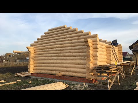 Видео: Баня 6х6/Изготовление и монтаж/Мордовия/89271904521