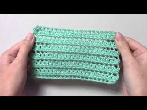 Видео: Зеленый узор крючком для начинающих