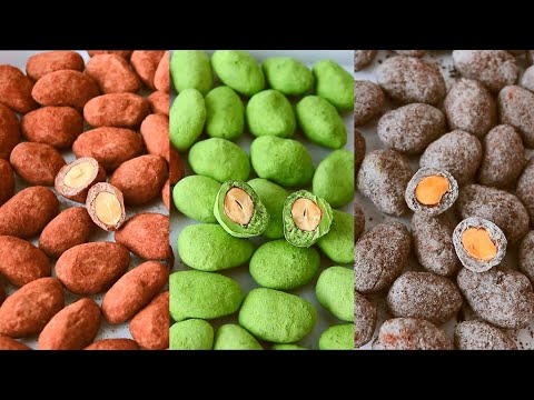 Видео: как приготовить миндальный шоколад (amande chocolat) / молоко, зеленый чай, шоколад Oreo