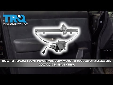 Видео: Как заменить электродвигатель и регулятор переднего стеклоподъемника в сборе на Nissan Versa 2007...