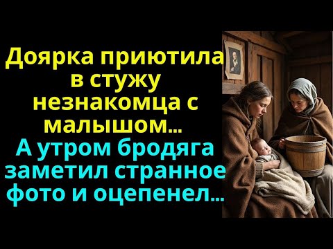 Видео: Доярка приютила в стужу незнакомца с малышом… А утром бродяга заметил странное фото и оцепенел…