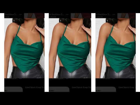 Видео: Как выкроить и сшить топ с воротником-хомутом и открытой спиной (сделай сам, подходит для новичков)