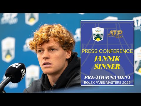 Видео: Пресс-конференция Янника Синнера перед турниром | Rolex Paris Masters