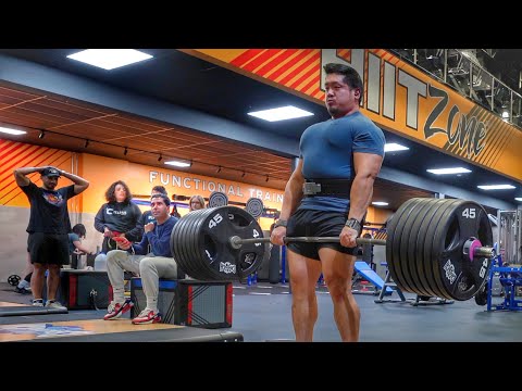 Видео: Когда элитный лифтер тренируется в коммерческом спортзале...👀
