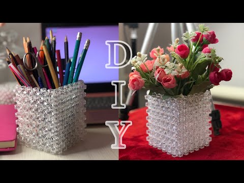 Видео: Моншақтан әдемі бұйым жасау / Органайзер из бусин / Tutorial