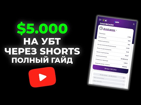 Видео: 5000$ НА УБТ ТРАФИКЕ ЧЕРЕЗ SHORTS / ГЕМБЛИНГ ЧЕРЕЗ ПАРТНЕРКУ  1WIN / СХЕМНЫЙ ТРАФИК В 2024 ГОДУ