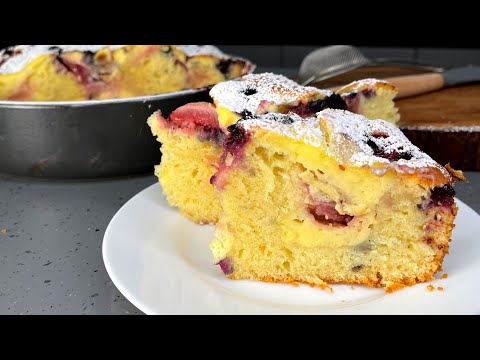 Видео: "Слишком вкусный" ПИРОГ!  Вкуснее торта, а готовить проще (летом пеку чуть ли не каждую неделю)