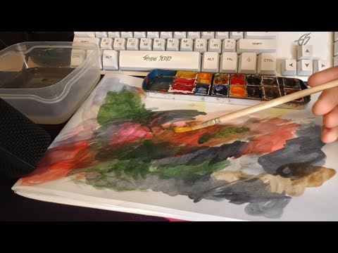 Видео: 𝓐𝓼𝓶𝓻 Звуки рисования красками