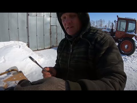 Видео: Трактор Кировец. Срезало муфту привода рулевого насоса.