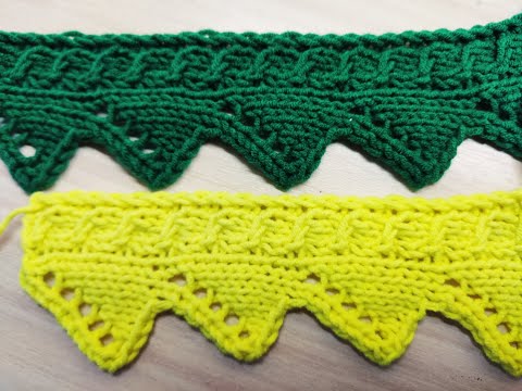 Видео: КАЙМА ИЛИ КРАСИВОЕ НАЧАЛО ВЯЗАНИЯ. Вязание спицами. МК для начинающих.