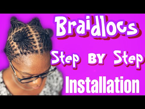 Видео: Установка Braidlocs | Шаг за шагом