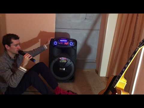 Видео: Мощная колонка 150W независимая (с аккумулятором) для улицы, выездов на природу. 15" динамик