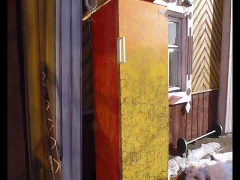 Видео: Теплый шкаф для газ.балона из холодильника с подогревом.
