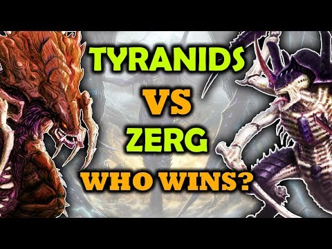 Видео: Тираниды против зергов — кто победит? — Starcraft против Warhammer 40k