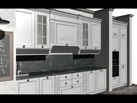 Видео: #kitchen #kitchendesign विस्तार के साथ पूरा रसोई डिजाइन Проектирование кухни в PRO100 5.2