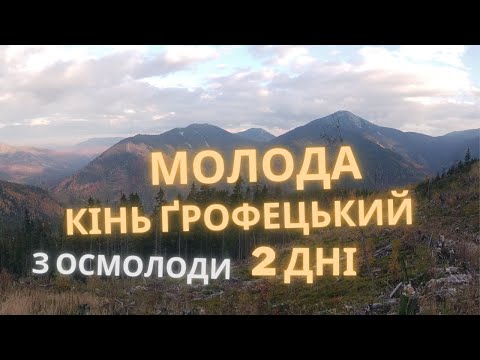 Видео: Соло-похід на осінню Молоду та Кінь Ґрофецький, 2022