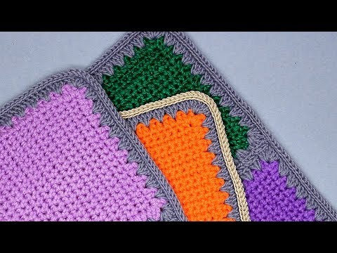 Видео: Обвязка края крючком crochet for beginners step by step