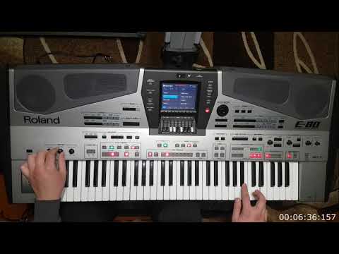 Видео: Roland e80 - демонстрація весільних стилів.