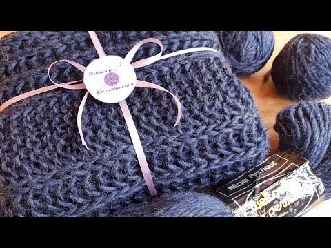 Видео: ШАРФ 🧣 спицами 🧶 Простейший, но классный!👍    #вязание #шарфспицами