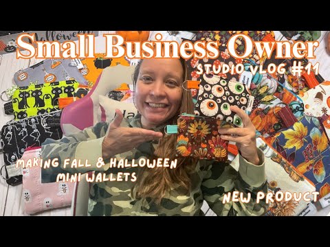 Видео: Видеоблог о малом бизнесе №11: 🍂 Изготовление стёганых мини-кошельков на осень и Хэллоуин | Видео...