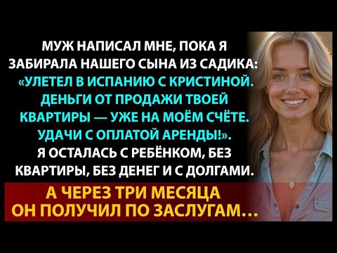 Видео: Мой МУЖ сбежал в Испанию с любовницей и моими деньгами.