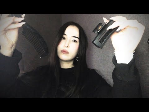 Видео: ASMR различные манипуляции с твоими волосами + жвачка