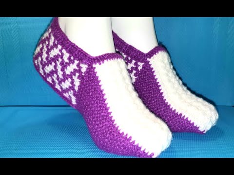 Видео: #421 УДОБНЫЕ БЕСШОВНЫЕ ТАПОЧКИ НА ДВУХ СПИЦАХ.ЛЕГКО И ПРОСТО. МАСТЕР КЛАСС. Knitted slippers. Master