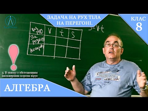 Видео: Курс 3(19). Заняття №23. Задача на рух тіла НА ПЕРЕГОНІ. Алгебра 8.