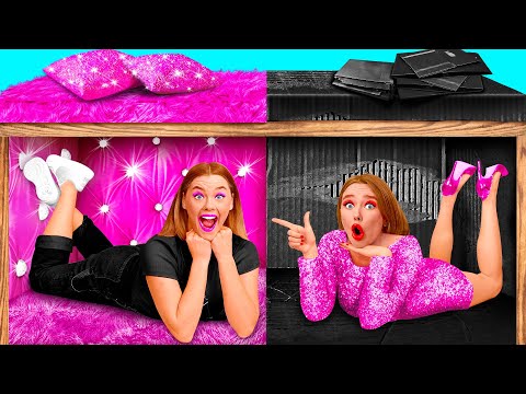 Видео: Секретный Домик Под Кроватью | Богатая vs Бедная Челлендж от BaRaDa Gold Challenge
