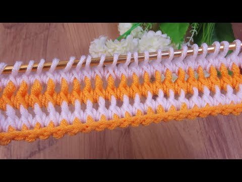 Видео: Ух ты!** Красивое и простое тунисское детское одеяло, которое вам захочется попробовать! #тунисское