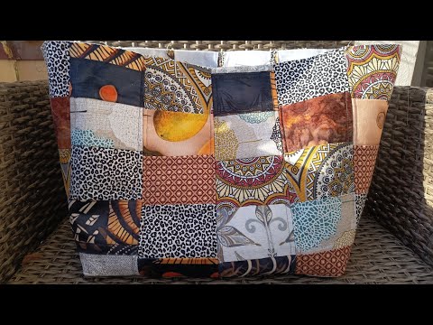Видео: Как сшить полотно лоскутной сумки #Kassenbon,#сумка,,#patchwork,#осень,#пэчворк,#recycling ,#quilt  