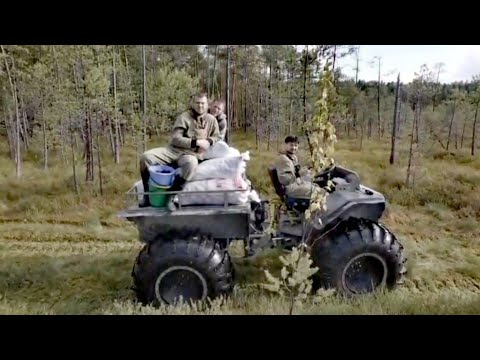 Видео: За деньгами в Тайгу на вездеходе Ураган - профиля, нефть и сейсморазведка 