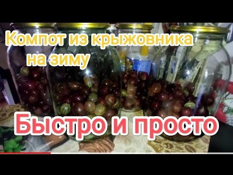 Видео: Компот из крыжовника на зиму @oksanaNEWLIFE