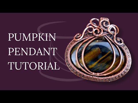 Видео: Узнайте, как сделать подвеску-тыкву из проволоки! — 30-минутный урок