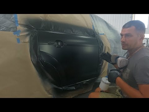 Видео: Покраска двери,под толщиномер.