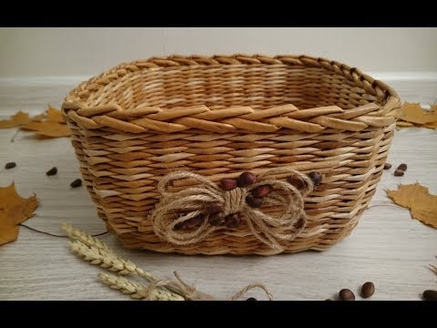 Видео: #1047 Мастер-класс с Ниной Корзинка из газет DIY Newspaper Basket Weaving Tutorial ENGLISH SUBTITLES