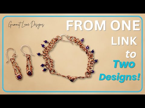 Видео: Браслет и серьги из органической проволоки | Простые идеи дизайна с использованием моей соедините...