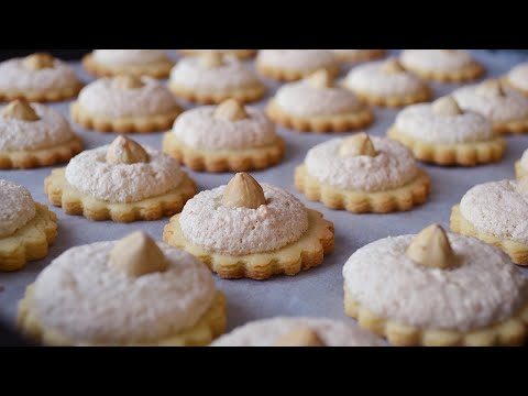 Видео: Печеньки тают во рту! Невероятно вкусное миндальное печенье #421