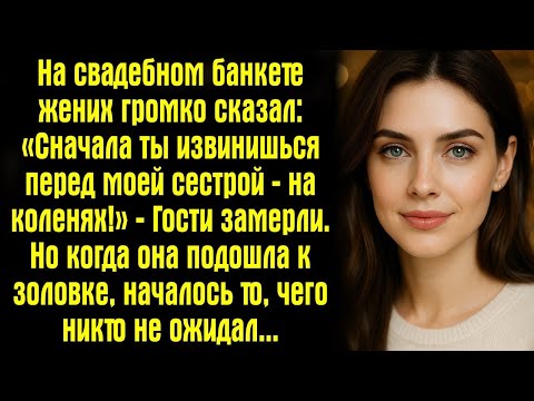 Видео: На свадебном банкете жених громко сказал_ «Сначала ты извинишься перед моей сестрой — на